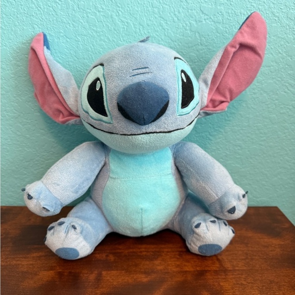 Disney Lilo & Stitch Plush 11” Stuffed Animal Soft Toy Blue Alien EUC